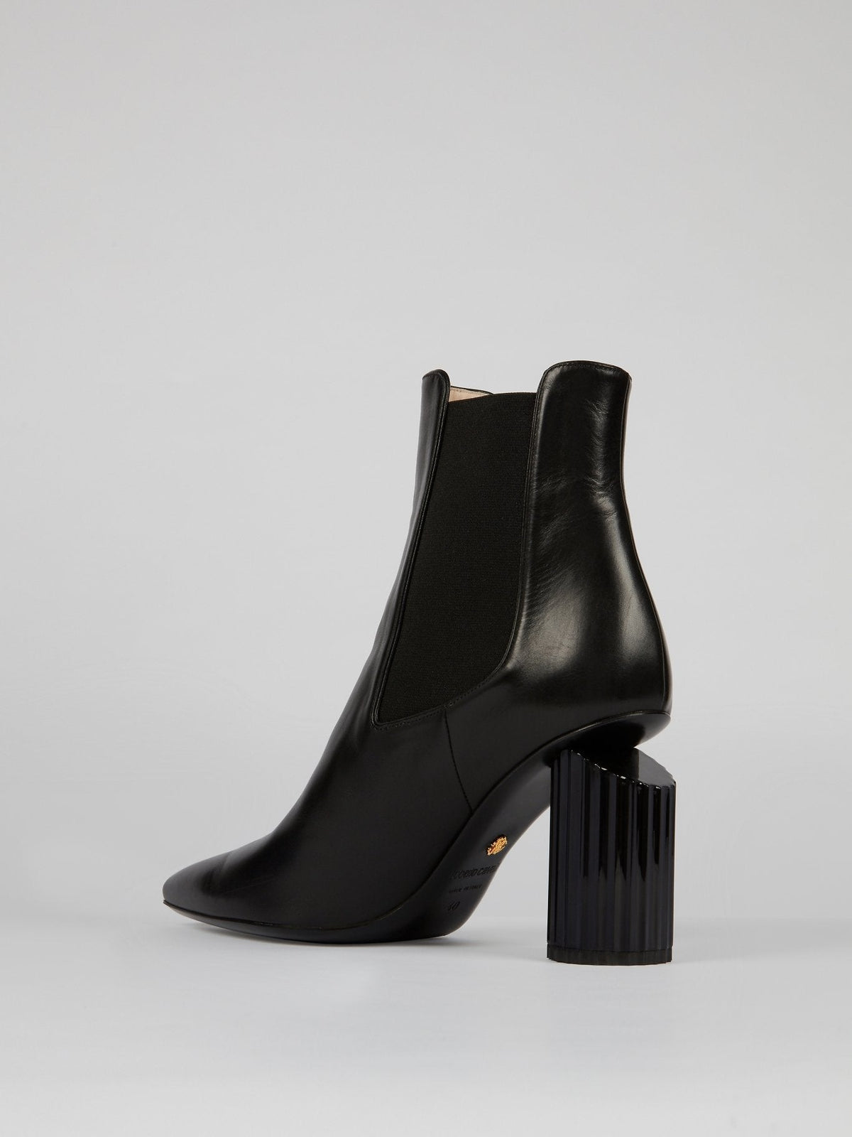 Black Leather Ankle Boots